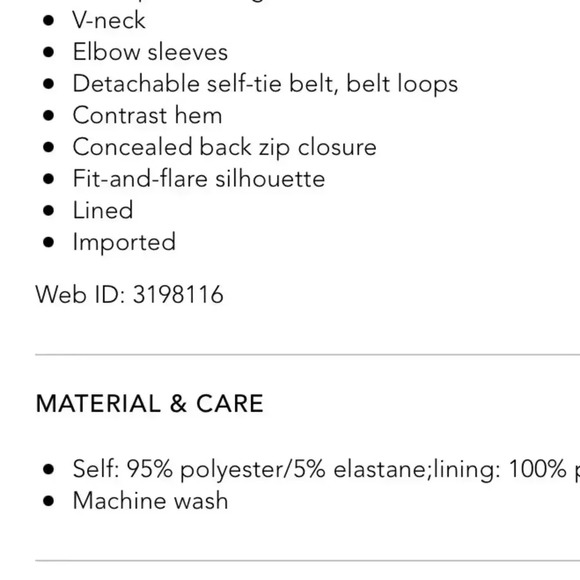 Hobbs London Amelia Abstract Striped MIDI Dress Tie Waist Size 2 - Picture 4 of 10